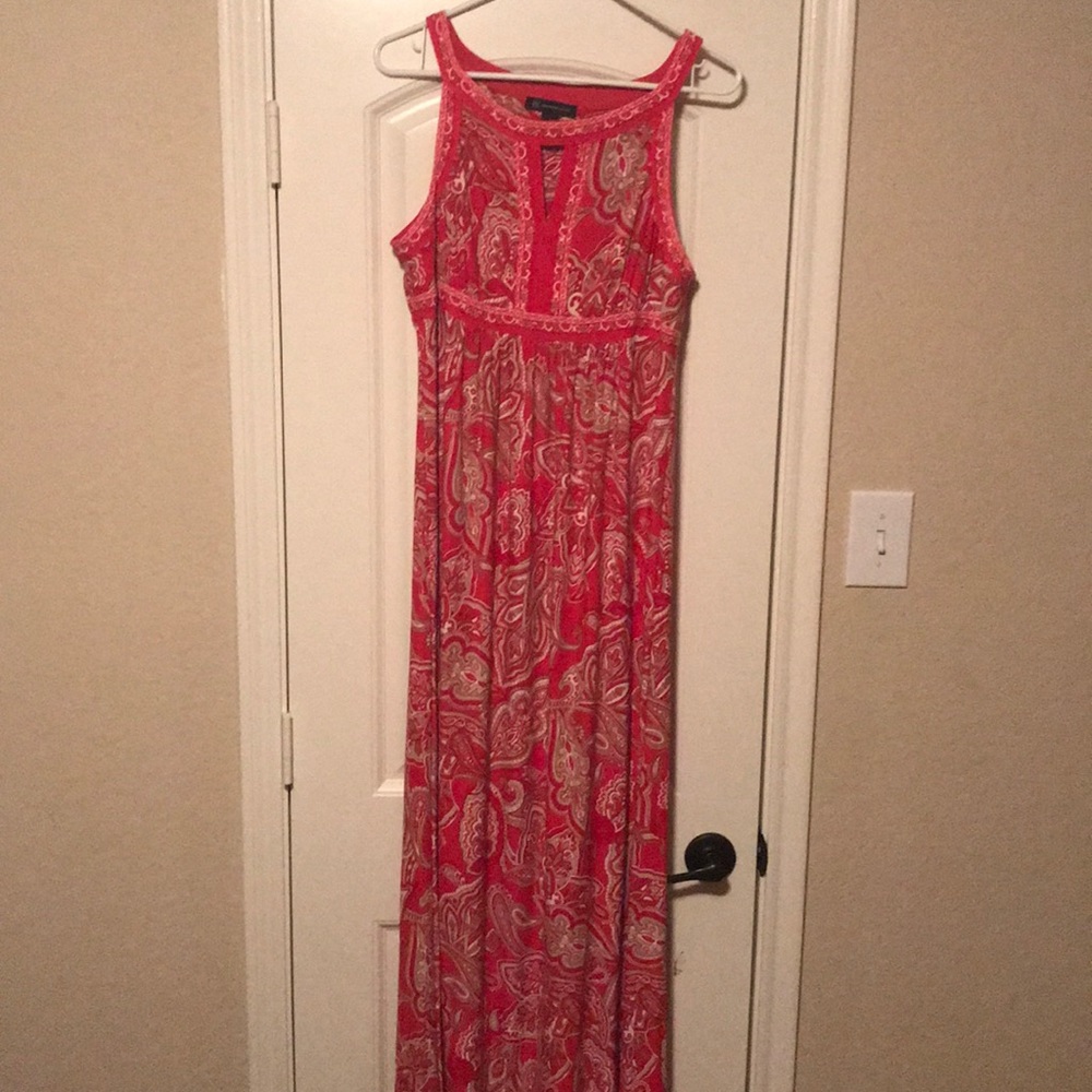 Paisley print maxi dress